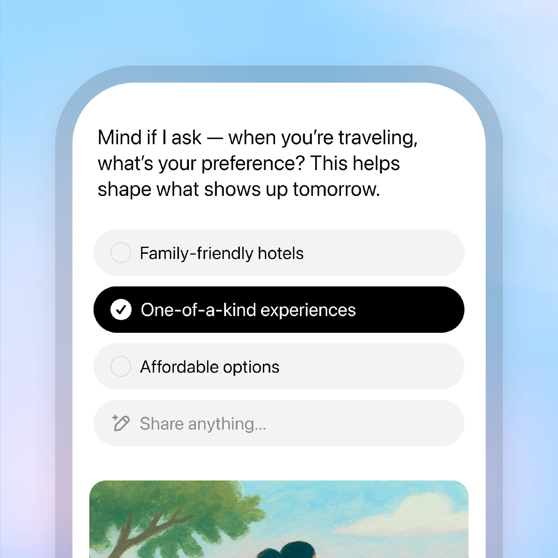You decide what shows up artwork representing user-controlled Pulse topics